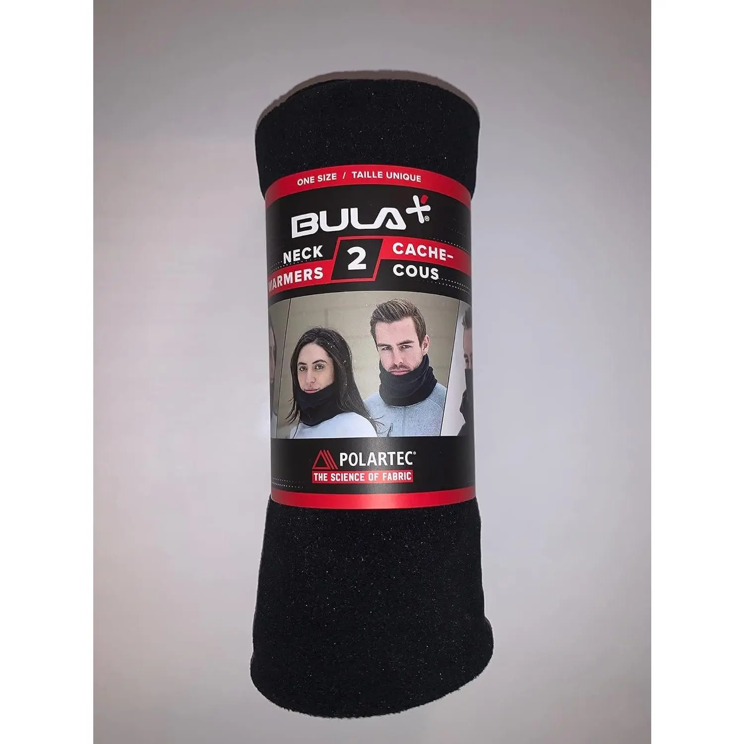 Bula Fleece Neck Warmer - Pack of 2, Black, Thermal Unisex Adult Neck Warmers, One Size, Warmth, Bula Neck Warmer
