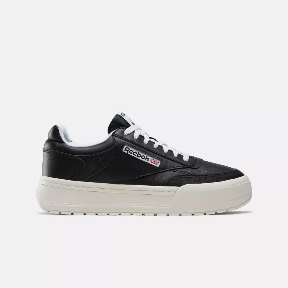 Reebok Club C Megacourt Unisex Casual Sneaker - Rubber Sole Athletic Hiking Footwear with 2 Sets of Laces for Outdoor Activities, Two Sets Of Laces