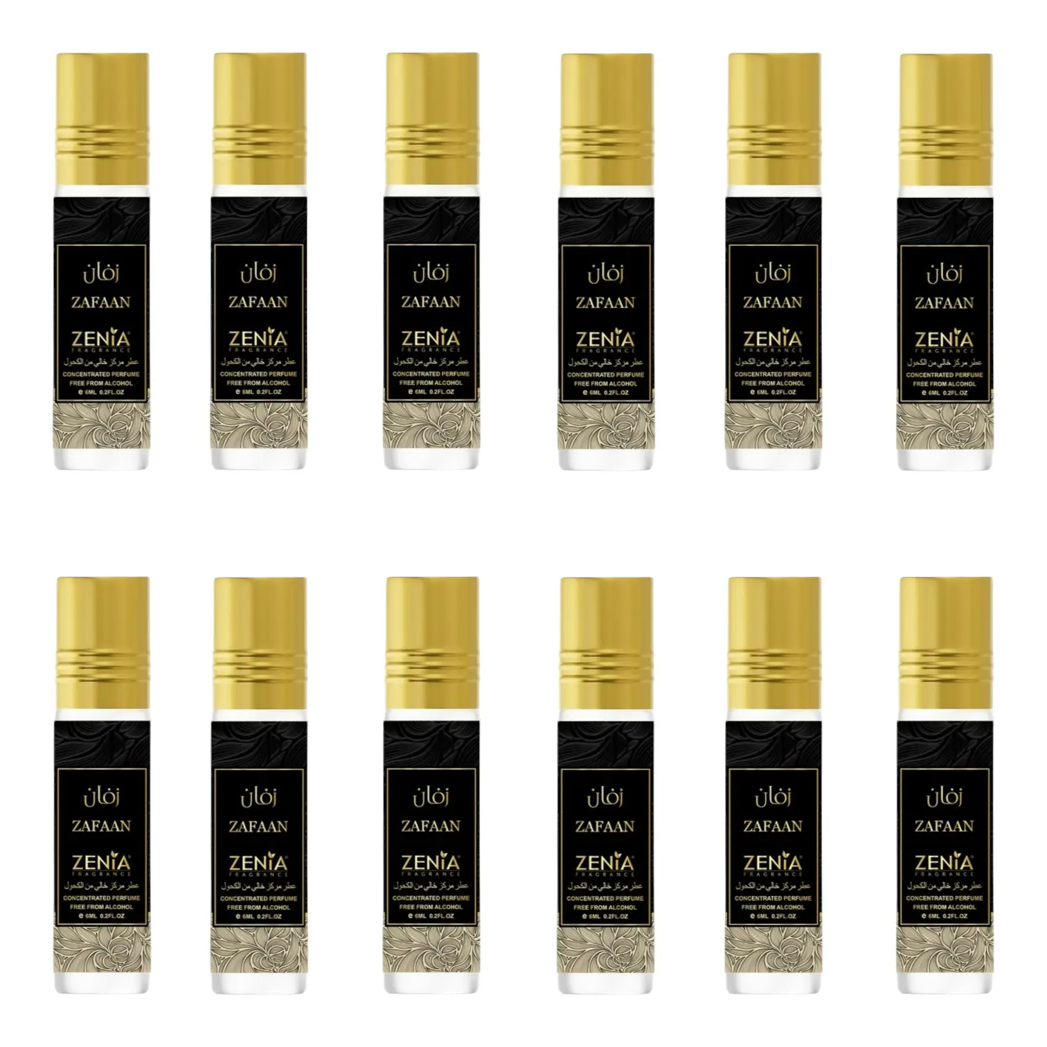 (12 Pack) Zafaan - 6ml Perfume Oil Roll-On by ZENIA