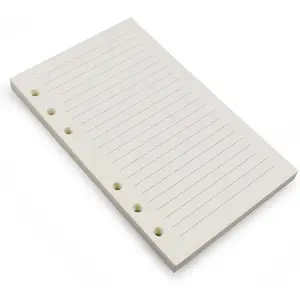 6-Ring A6 Binder/Planner Refill Paper, 6 Hole,6 3/4 x 4 1/8 Inches Refillable White Paper for Loose Leaf Binder Notebook Diary Traveler Journal Inserts, 80 Sheets/160 Pages,Lined