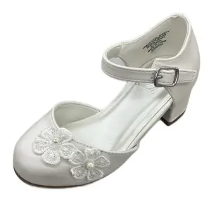 CLOSED TOW LITTLE HEEL WITH FLOWER AND PEARL DETAIL ACELIN-Ils