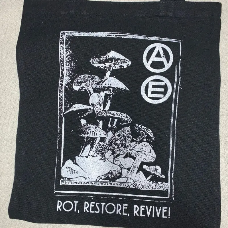 Crust punk tote bag anarchist