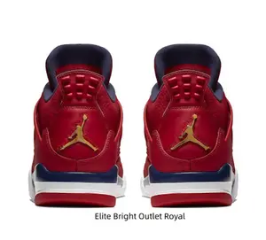 Red Pebbled Leather High-Top Athletic Basketball Shoes
