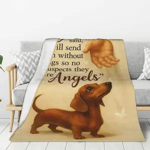 Sausage dog blanket, flannel blanket