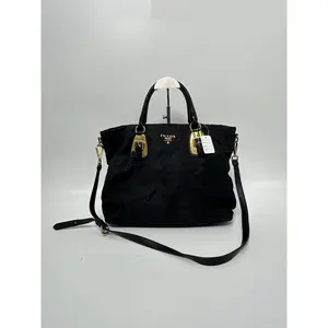 Pre-owned PRADA Tessuto Nylon Crossbody Bags Tessuto Tote Crossbody Bag Black JA998PR