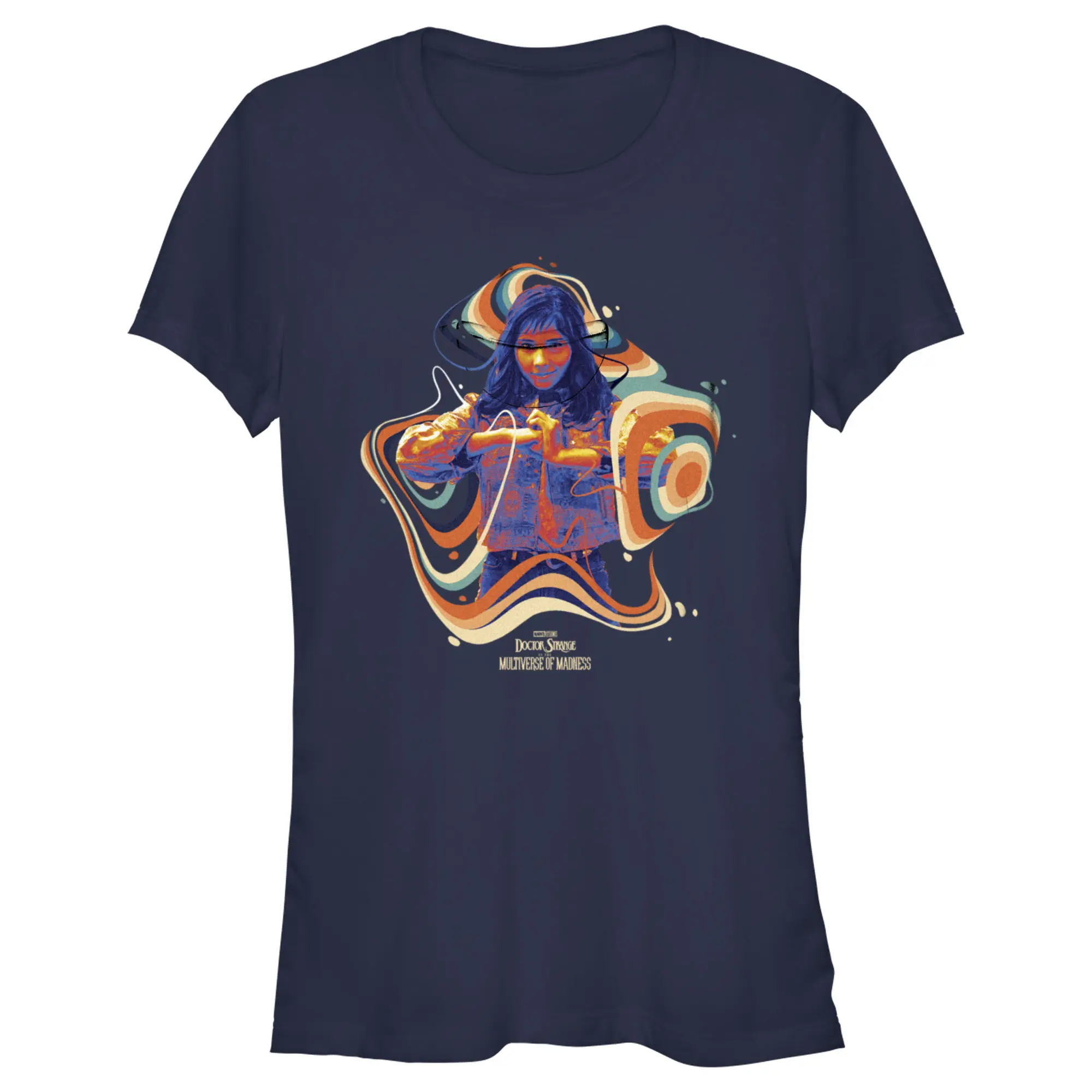 Juniors Womens Marvel Doctor Strange in the Multiverse of Madness Groovy Chavez T-Shirt