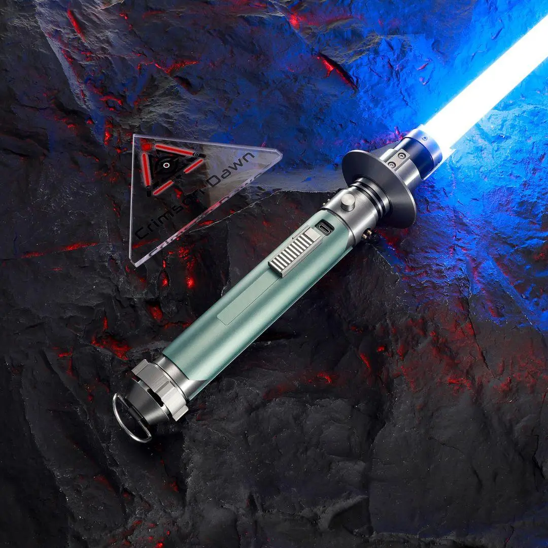Crimson Dawn Ronin Standard Unisex Custom Lightsaber - Aluminum Hilt, Polycarbonate Blade, Screen-Inspired Dueling Toy for Collectors