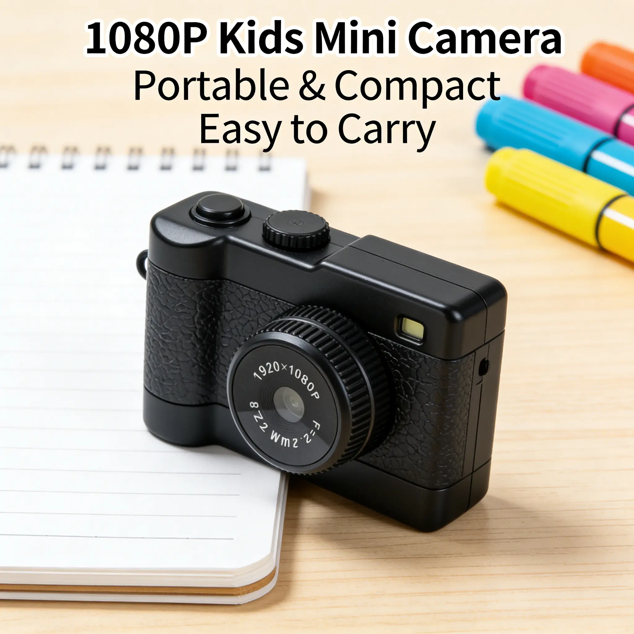 Portable Micro Retro Keychain Mini Camera for Kids - 1080P HD, 1.44-in HD Display, 6 Shooting Modes, Long Battery Life, Outdoor Video Recording, Picture Support, Micro Charging, Memory Card Compatible (Birthday Gift Option), Vintage, Digital, Chargeable