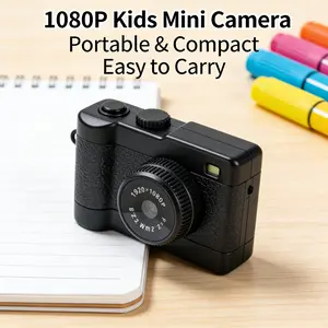 New 1080P HD Retro Keychain Mini Camera Kids' Digital Camera, 6 Shooting Modes with Long Battery Life, Outdoor Video Recording with 1.44-inch HD Display, Supports Memory Cards