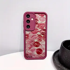 Phone case: Full-Screen Fiery Red Lips Wine Red High Bamboo Anti-Fall Shockproof Phone Case Suitable for S26,S26PLUS,S26ULTRA,S25,S25PLUS,S25ULTRA,S24,S24FE,S24PLUS,S24ULTRA,A54,A53,A52,A36,A35,A34,A33,A17,A16,A15,NOTE20,NOTE20ULTRA,S23,S23PLUS,S23ULTRA,S
