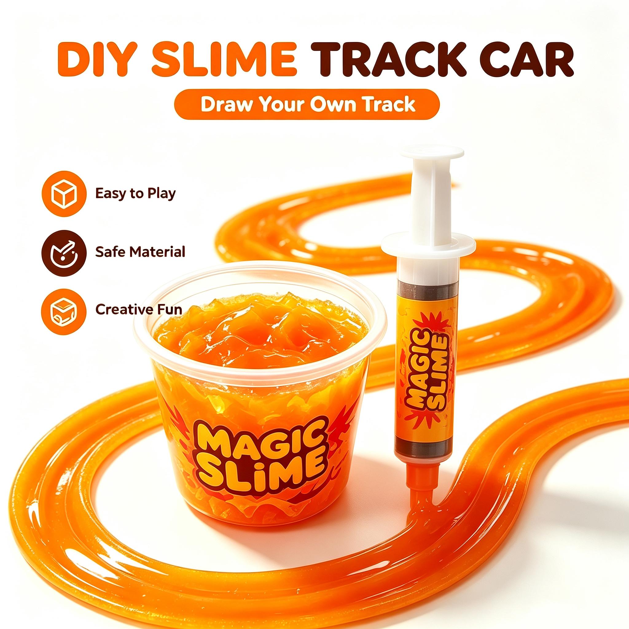 Electric Remote Control Race Track Car DIY Slime Road Builder Kit - Sensory Fidget STEM Toy, Creative Gift for Kids Ages 3+ Electric Remote Control Race Track Car DIY Slime Road Builder Kit - Sensory Fidget STEM Toy, Creative Gift for Kids Ages 3+
