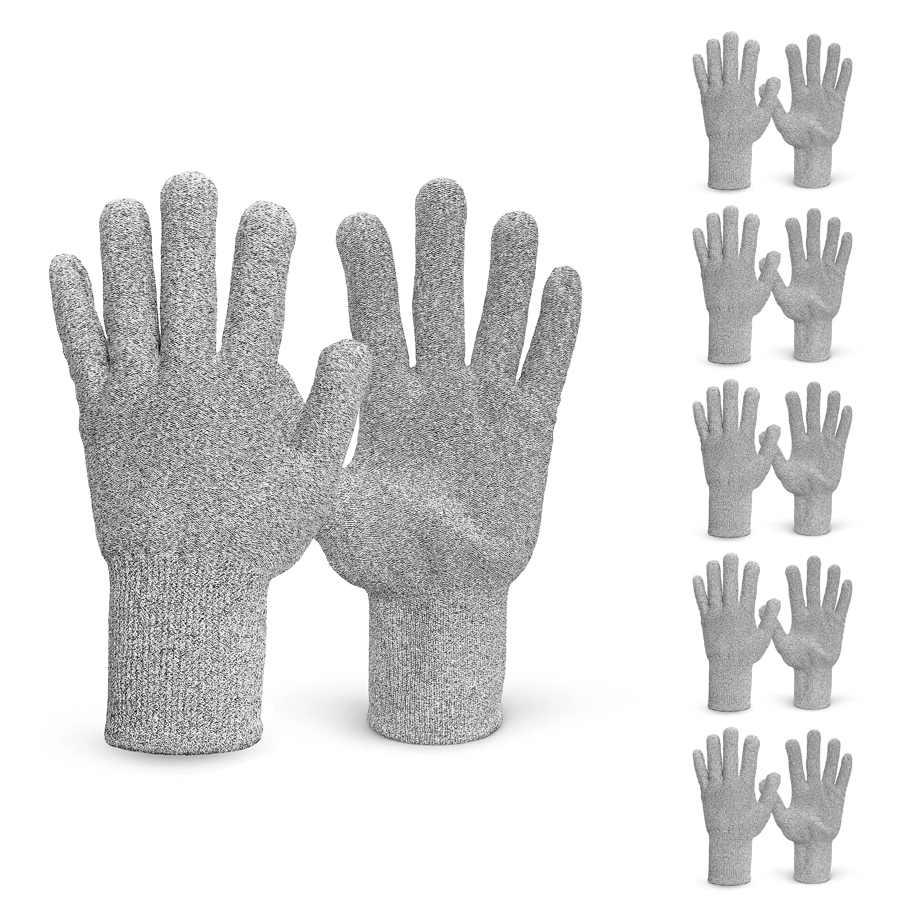 Grey Glass Fiber Liner Glove, 5ea
