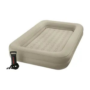 Intex 8924748 Kidz Travel Air Bed Twin Pump included, Beige