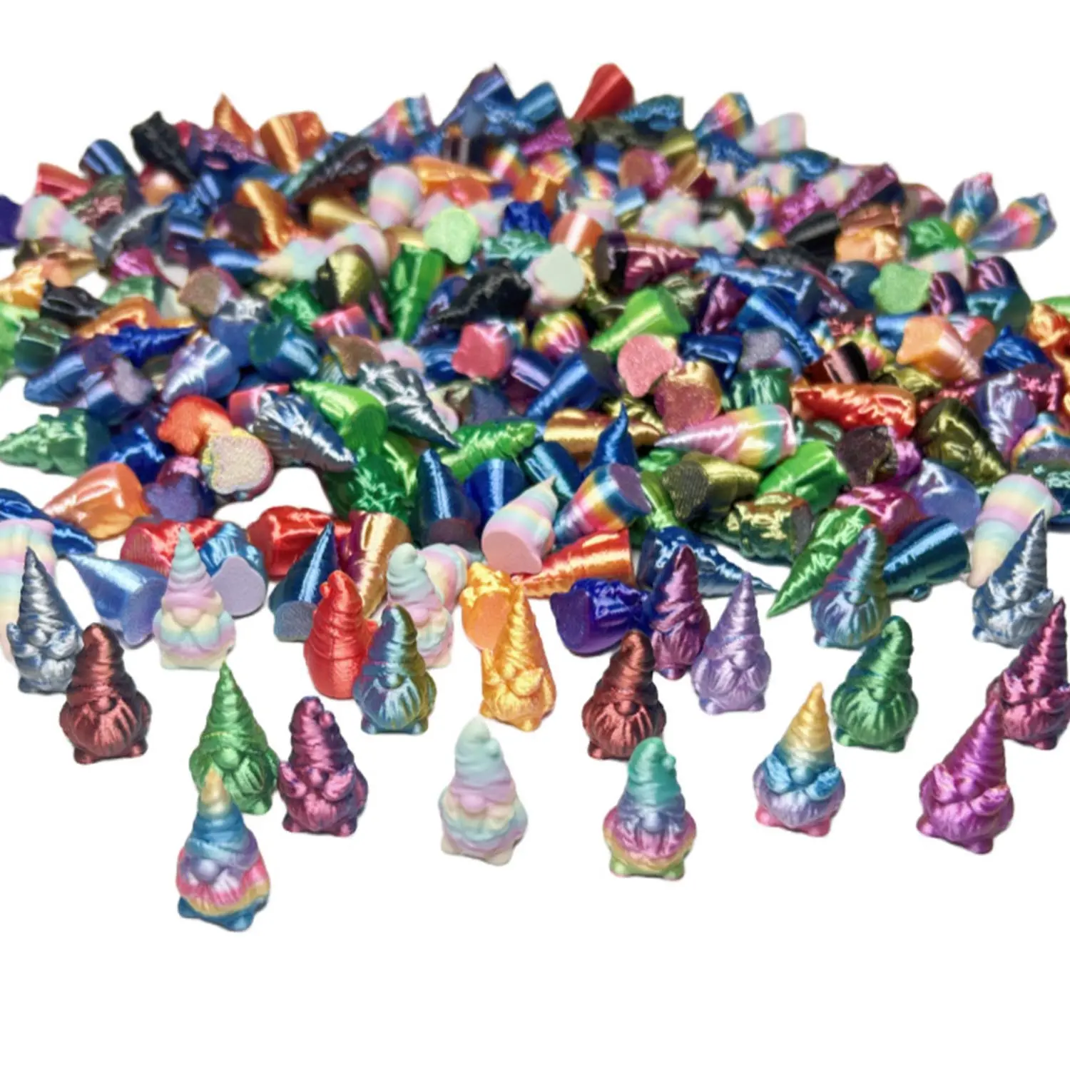 50pcs 3D Printed Toys, Santa Claus Ornaments, Cute Cartoon Dwarf Figures, Gnome, Multi-color Set, Cute 3D Design, Suitable For Home, Garden Decorations & Christmas Decorations, Festive Decorations, Holiday Decor, Table Centerpiece