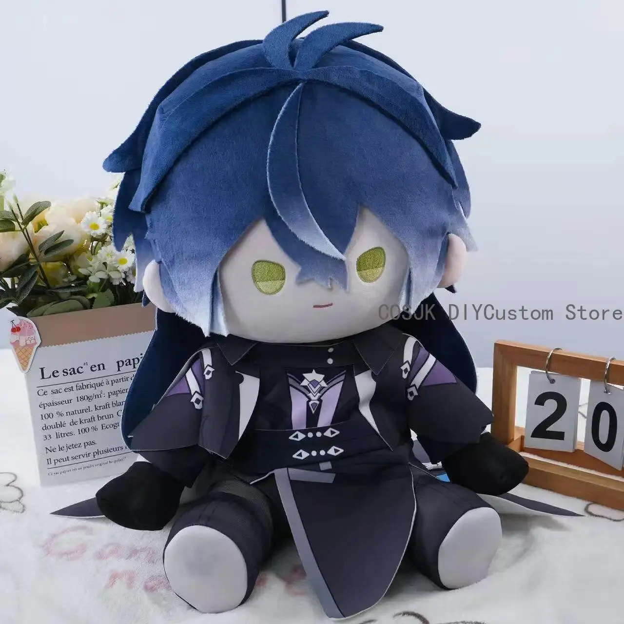 Genshin Impact Durin Columbina Hyposelenia Flins Game 40CM Anime Body Plush Dress Up Sitting Posture Plushie Pillow Cushion Gift