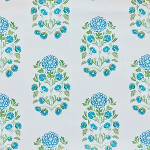Blue Dahlia Bloom Wallpaper