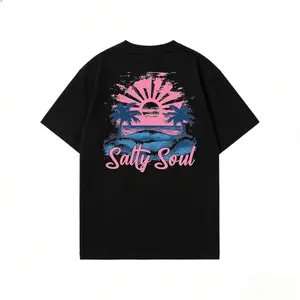 Salty Soul Summer Shirt | Summer Vacation Tee Tshirt | Retro Graphic Summer Shirt | Vintage Beach Shirt