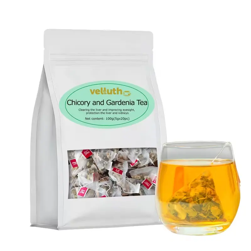 Chicory Gardenia Tea, Traditional Herbal Tea for Men & Women, Natural Herbal Ingredients, Easy Brew Herbal Beverage for Daily Tea Time, Afternoon Tea & Holiday Gift