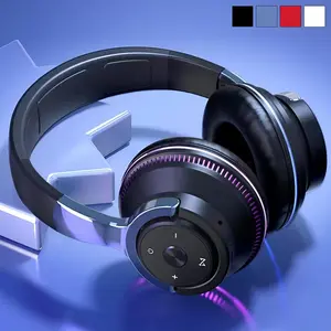 Over-ear Wireless Headphones, Noise Cancelling Headphones with Microphone, Foldable Stereo Sound Gaming Headset for TV, Computer, Phone, Electronic