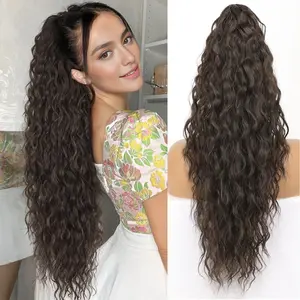 Clip In Ponytail Hair Extensions, Easy Ponytail Hack 3 Seconds Instant Style, Natural Thick No Slip Claw Clip Ponytail, Lightweight Synthetic & Human Hair Ponytail, Y2K Clean Girl Aesthetic for Everyday Date Night Vacation Sleek High Ponytail Look