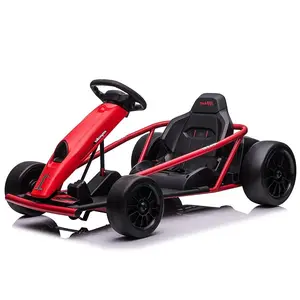 GARVEE 24V Go Kart for Ages 8-12 with Dual 300W Motors, 9Ah Battery, 8MPH Speed, Music, Horn, and 175lbs Max Load Capacity Available in Red, Blue, White, Pink, and Green