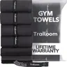 Trailoom Gym Towels 5 Pack - Microfiber Workout Towels - Quick Dry, Highly Absorbing, Soft on Skin, Odor-Free,Sweat Towel , Sports Towel for Hot Yoga, Tennis, Running, Exercise, Working Out, Camping for Women & Men