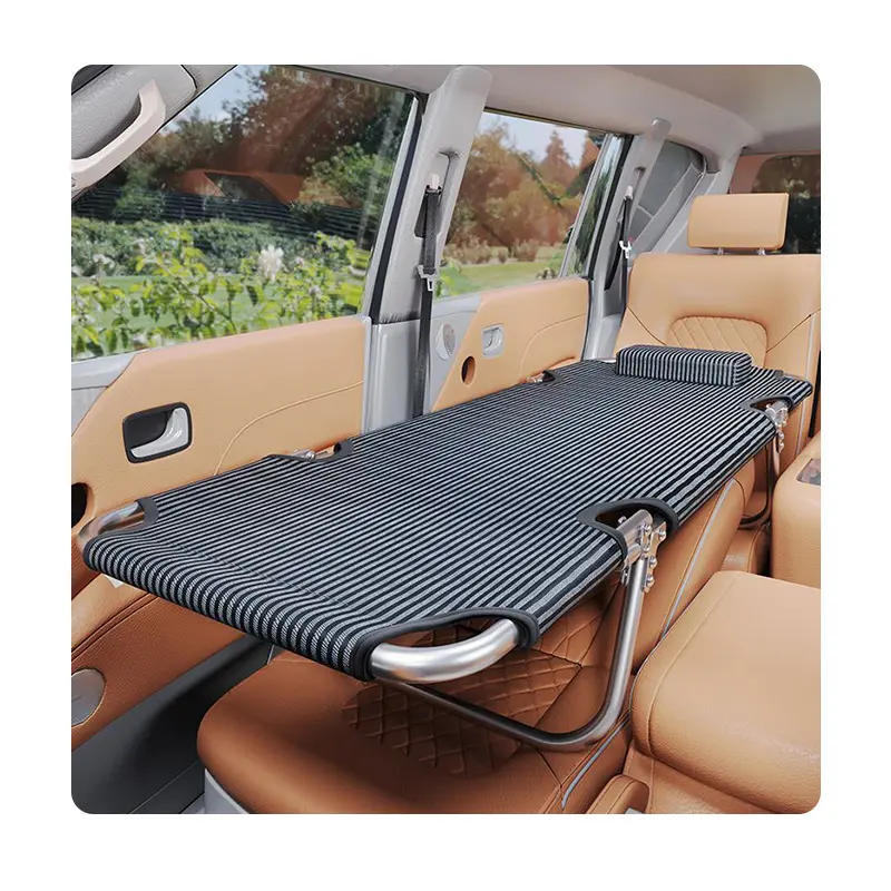64*22in Simple Folding Bed, Cast Iron & Canvas Material, 220 LBS Weight Capacity, Multipurpose Bed for Patio, Outdoor and Indoor Use, foldable furniture foldingstool