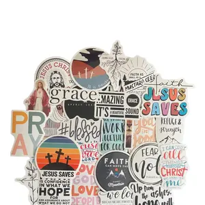 100 Jesus & Bible Verse Stickers ️| Faithful Fun Designs for Journals Laptops & More - Waterproof Scrapbook Page