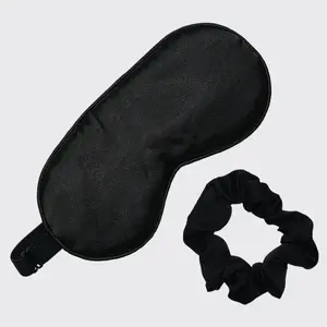 Kitsch Eyemask & Sleep scrunchie set - Black