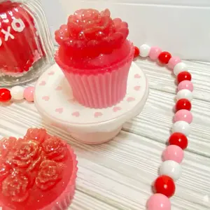 Strawberry’s & Creme Handmade Cupcake Hand/Body Soap