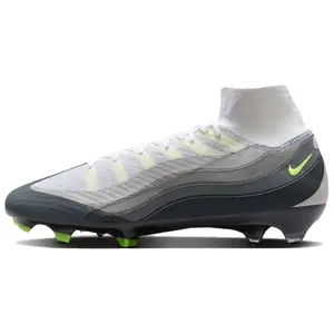 Nike Zoom Mercurial Superfly 10 Elite FG Air Max 95 Neon Men's Lightweight Responsive Soccer Cleats Flyknit Upper ZoomX Cushioning FG Outsole
