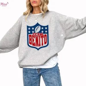 Team Benito Sweatshirt, Retro Football Shield Graphic Crewneck Pullover, Here For The Benito Bowl Unisex Shirt, Gift for Music Fan, Unisex Shirt