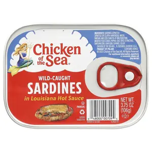 Chicken of the Sea Wild-Caught Sardines in Louisiana Hot Sauce, 3.75 oz (106 g)