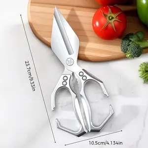 Kitchen Scissors All Purpose, 2025 New Multifunctional Heavy-Duty Kitchen Shears Dishwash Safe Stainless Steel Meat Scissors Cooking Scissor for Chicken, Meat, Seafood, Bone Cutting