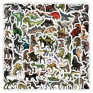 TOOUEE 103/50 pcs Dinosaur World Theme Stickers ,Vinyl Waterproof Stickers for Water Bottle, Laptop, Scarpbook, Skateboards, Sticker Packs Perfect Gift for Christmas, Birthday & Collectors