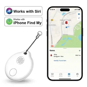 1pc GPS Air Tracker Tags&Wireless Smart Bluetooth Tracker&Luggage Tracker&Item Finder Works with Apple Find My (iOS Only) App, Trakcer Tag  Locator for Keys, Luggage, Backpack, Suitcases,Tag Dogs And Cats.Replaceable Battery. (Not for Android Devices)