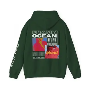 Frank Ocean Blond Album Cover, Frank Ocean Merch, Frank Ocean Album, Graphic Hoodies, Design on Back, Frank Ocean Shirt