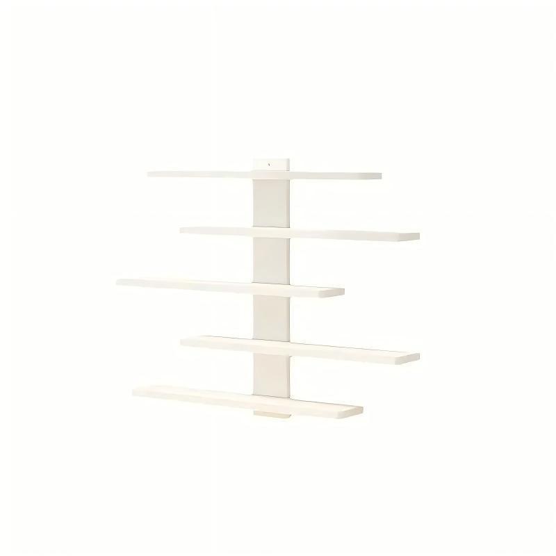Minimalist 5-Tier Floating Shelf - White or Black Wall Organizer
