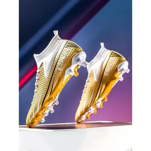 Men'S Colorblock Lace Up Football Shoes, Non-Slip & Lightweight Football Cleats, Fall Shoes, Adult Football Shoes, Gym Shoes For Men, Football Boots For Adults, Spiky Football Shoes For Adults Soccer Cleats Breathable Non-Slip Running Sneak,