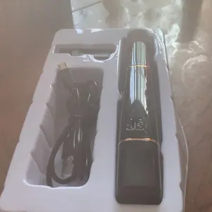 AIVA 2-in-1 Dual Sonic Facial Hair Remover and Eyebrow Trimmer with Built-in LED Lights by Spa Sciences for Gentle Flawless Results