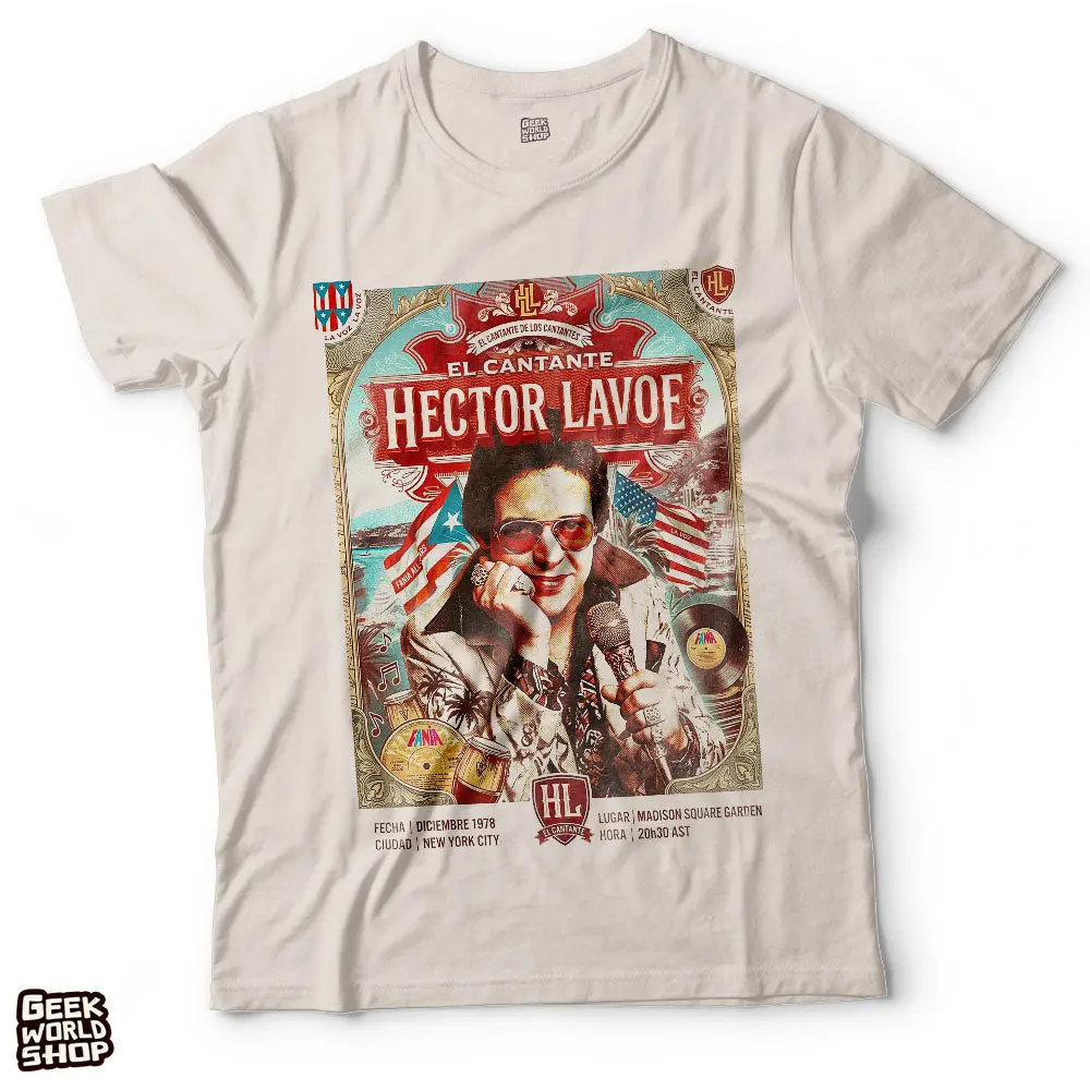 Hector Lavoe El Cantante T-Shirt | Vintage New York Salsa Poster T Shirt