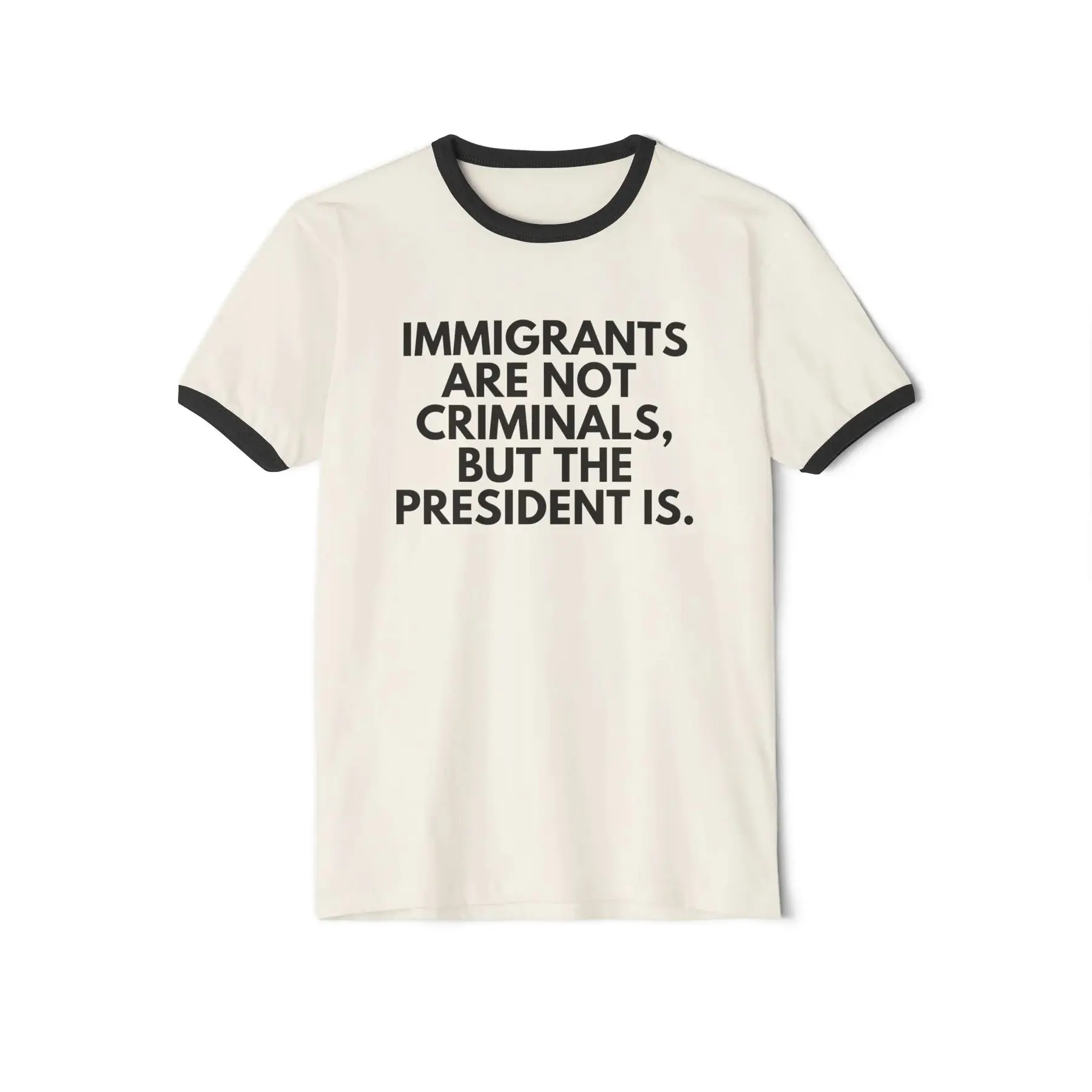 Immigrants Premium Unisex Ringer T-Shirt