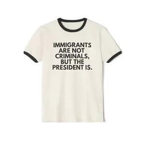 Immigrants Premium Unisex Ringer T-Shirt