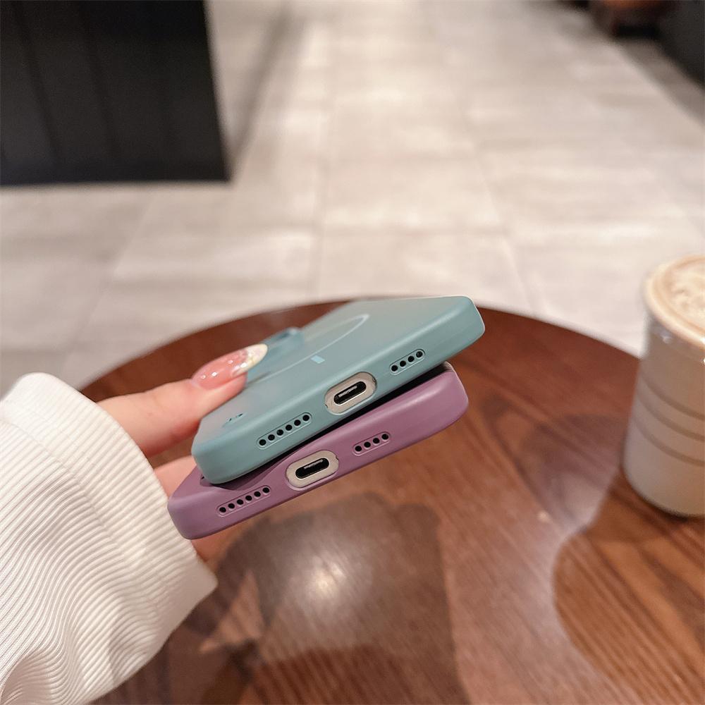 Matte Slim PC For Magsafe Frameless Phone Case For iPhone 16 15 14 Plus 12 13 Pro Max Wireless Charging Borderless Hard Cover