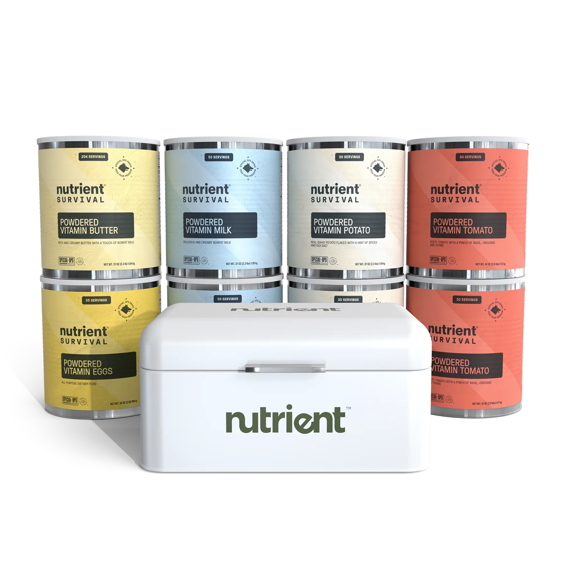 Nutrient Survival Freeze Dried Food Kitchen Basics + Bread Tin Kit