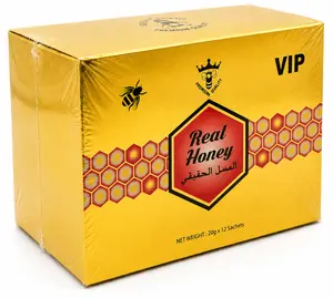 Premium Multi- Compartment Food Container Unit - Complete with 12 Single-Serve Travel Royal honey Packet Samples