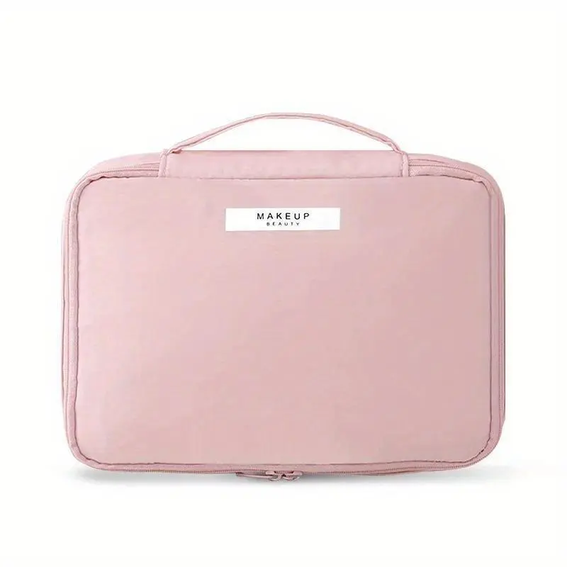 Portable Makeup Bag, Beauty Bag, 1 Count Large Capacity Travel Toiletry Bag, Travel Cosmetic Bags, Cosmetic Storage Bag, Makeup Organizer, Travel Essentials, Cosmetics Bag, Travel Accessories