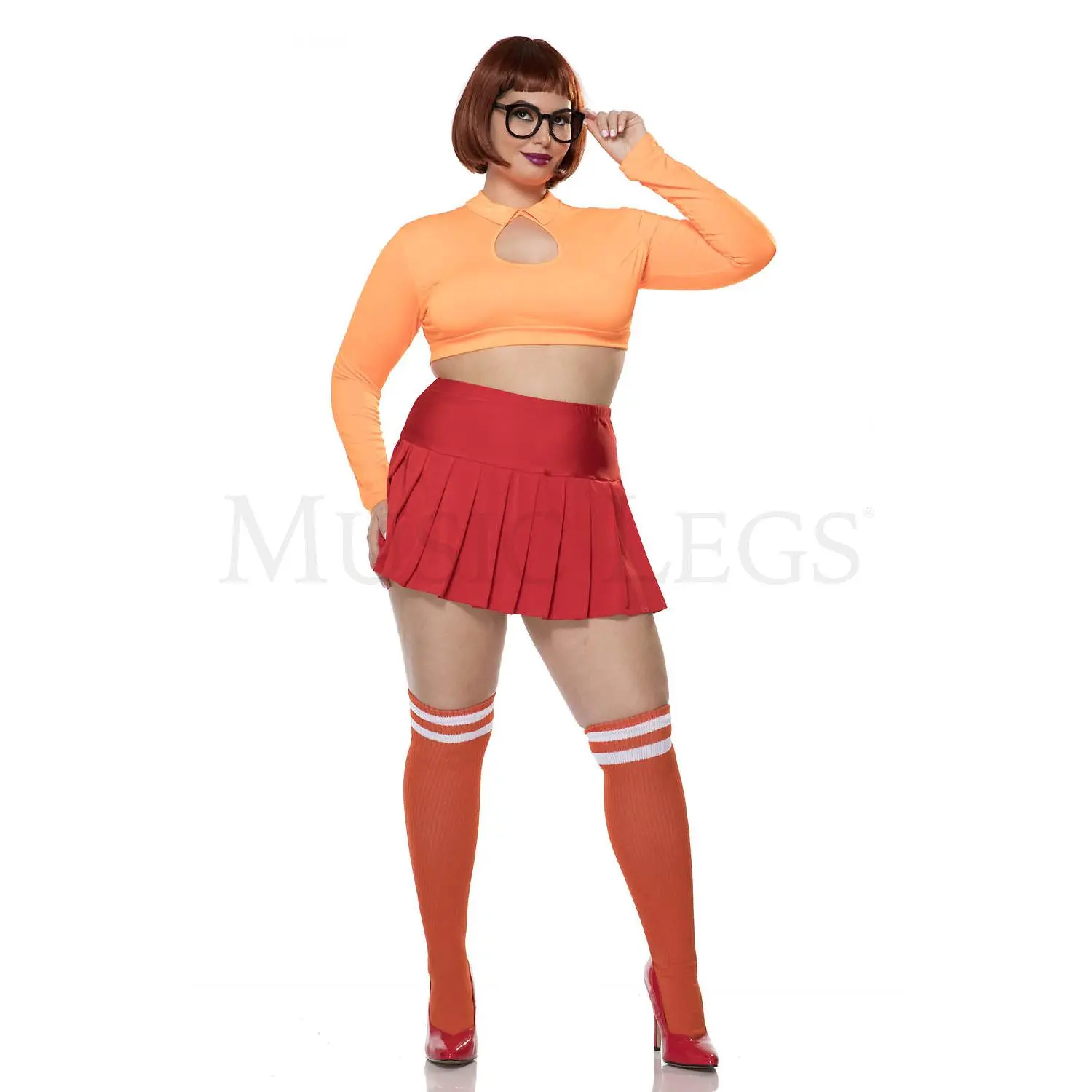 Adult Women's Nerdy Detective Plus  Costume