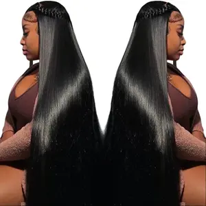 Berrys Hair 40 Inch Straight Wig 13x4 HD Lace Front Human Hair with Natural Texture, Ideal for Any Occasion, Raw Hair, 250% Long-Lasting