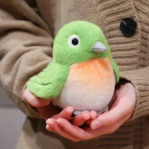 12cm Lifelike Adorable Chubby and Super Soft Bird Plushie Cute Tit Kingfisher Pigeon Stuffed Animal Plush Toy Huggable Gift
